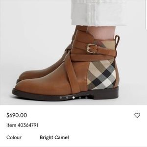 SOLD.      Burberry ankle boots